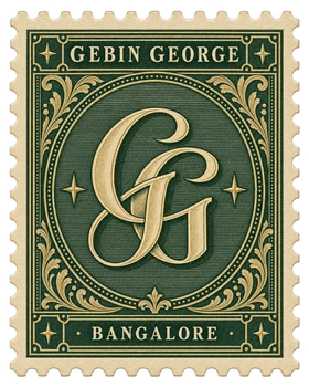Gebin George personal stamp